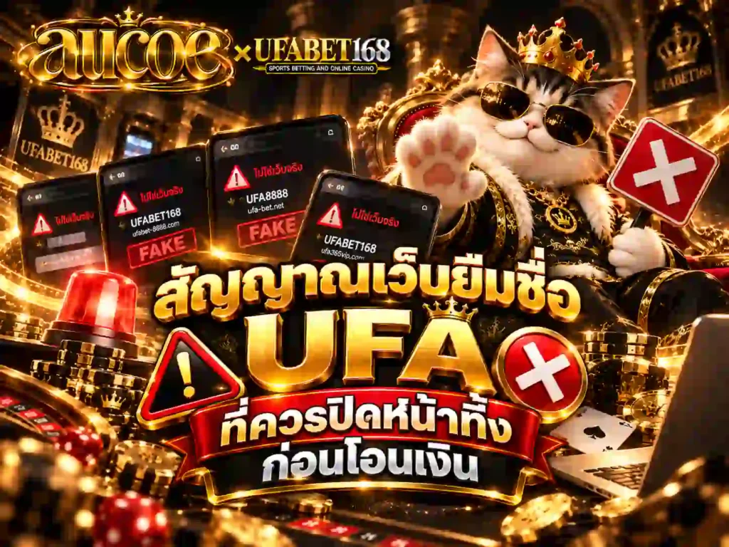 สัญญาณเว็บยืมชื่อ UFA ที่ควรปิดหน้าทิ้งก่อนโอนเงิน